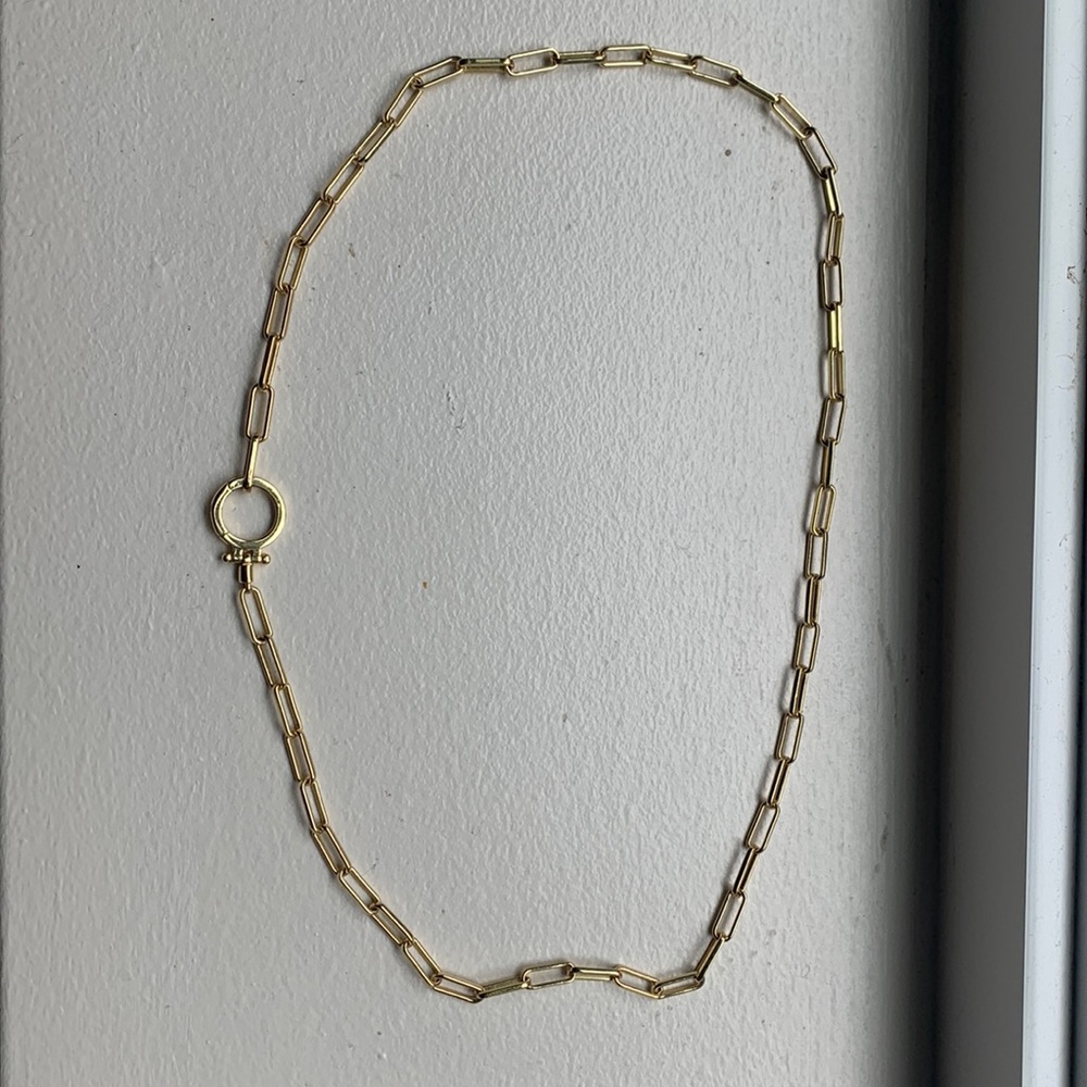 Gorjana chain link gold Parker necklace. NWT